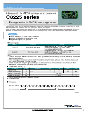 C8225 Datasheet PDF Hamamatsu Photonics