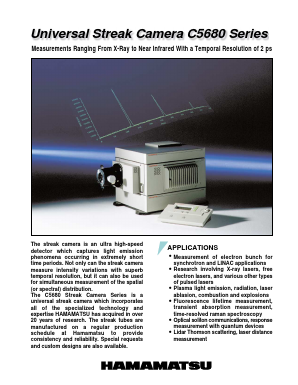A1974 Datasheet PDF Hamamatsu Photonics