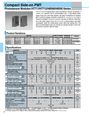H7712-11 Datasheet PDF Hamamatsu Photonics