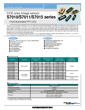 S7010-0906 Datasheet PDF Hamamatsu Photonics