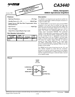CA3440M Datasheet PDF Harris Semiconductor