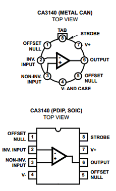 CA3140E Datasheet PDF Harris Semiconductor