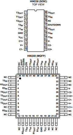HIN237BY Datasheet PDF Harris Semiconductor