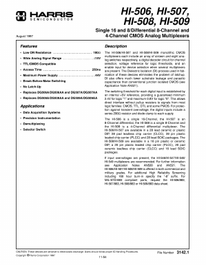 HI3-0508-5 Datasheet PDF Harris Semiconductor