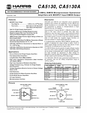 CA5130M Datasheet PDF Harris Semiconductor