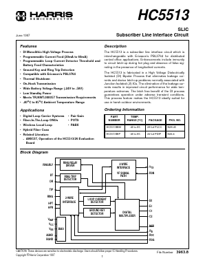 HC5513 Datasheet PDF Harris Semiconductor