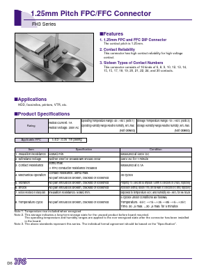 FH3-04S-1.25DS Datasheet PDF HIROSE ELECTRIC