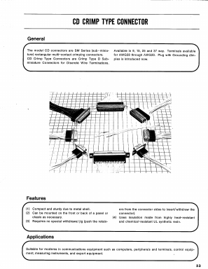 CDA-37SF Datasheet PDF HIROSE ELECTRIC