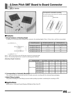 DF12(3.0)-36DS-0.5V Datasheet PDF HIROSE ELECTRIC