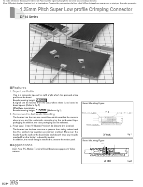 DF14-2P-1.25H(55) Datasheet PDF HIROSE ELECTRIC