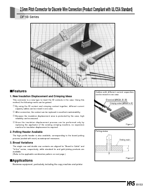 DF1B-18P2.5DS Datasheet PDF HIROSE ELECTRIC