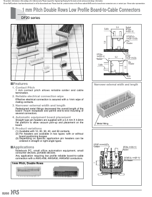 DF20F-3032SCFA(59) Datasheet PDF HIROSE ELECTRIC
