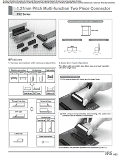FX2B-80SA-1.27R Datasheet PDF HIROSE ELECTRIC