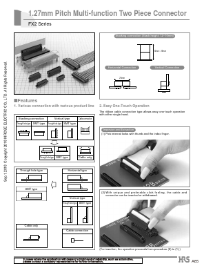 FX2C-032S-1.27DSAL(71) Datasheet PDF HIROSE ELECTRIC