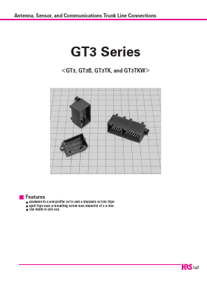 GT3-16DP-2.5DSA Datasheet PDF HIROSE ELECTRIC