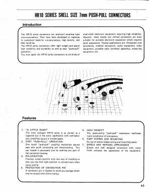 HR10-7P-4SA Datasheet PDF HIROSE ELECTRIC