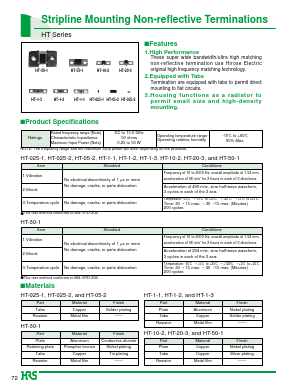 HT-025-1 Datasheet PDF HIROSE ELECTRIC