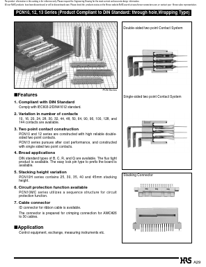 PCN10-50P-2.54R Datasheet PDF HIROSE ELECTRIC