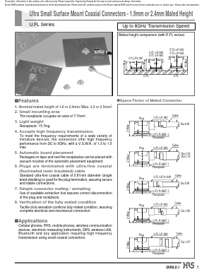 U.FL-2LPV-04N2-A-L Datasheet PDF HIROSE ELECTRIC
