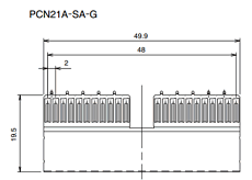PCN21B-125SCA-2W Datasheet PDF HIROSE ELECTRIC