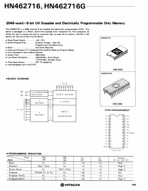 HN2716 Datasheet PDF Hitachi -> Renesas Electronics