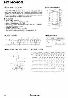 HD14040B Datasheet PDF Hitachi -> Renesas Electronics