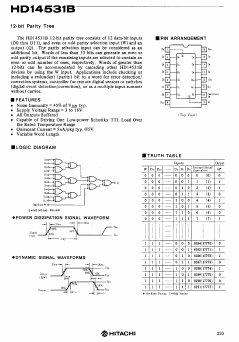 HD14531 Datasheet PDF Hitachi -> Renesas Electronics