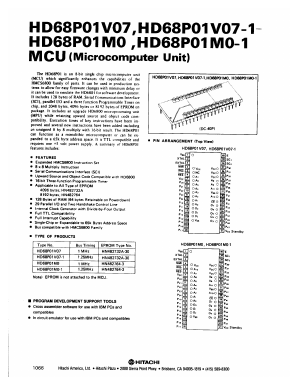 HD68P01V07-1 Datasheet PDF Hitachi -> Renesas Electronics