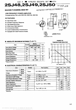 2SJ49 Datasheet PDF Hitachi -> Renesas Electronics