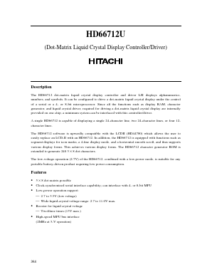 HCD66712UA03BP Datasheet PDF Hitachi -> Renesas Electronics