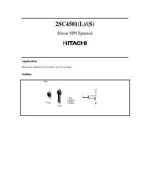 C4501L Datasheet PDF Hitachi -> Renesas Electronics