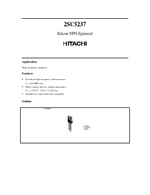 C5237 Datasheet PDF Hitachi -> Renesas Electronics