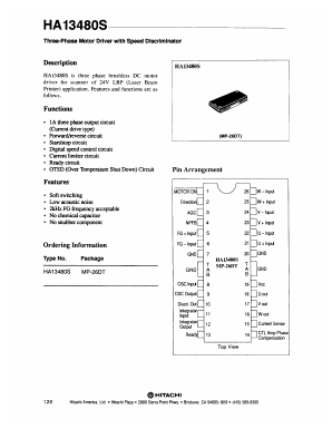 HA13480S Datasheet PDF Hitachi -> Renesas Electronics