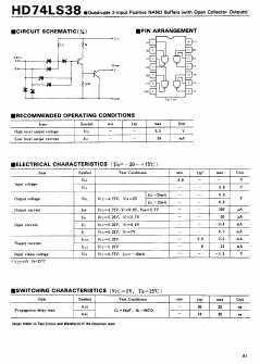 HD74LS38 Datasheet PDF Hitachi -> Renesas Electronics
