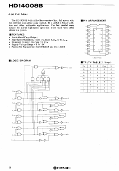 HD14008B Datasheet PDF Hitachi -> Renesas Electronics