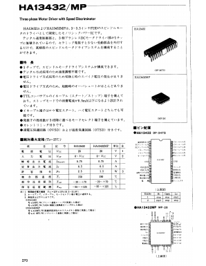 HA13432MP Datasheet PDF Hitachi -> Renesas Electronics