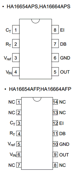 HA16664APS Datasheet PDF Hitachi -> Renesas Electronics
