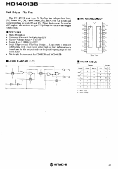 HD14013B Datasheet PDF Hitachi -> Renesas Electronics