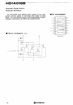 HD14016 Datasheet PDF Hitachi -> Renesas Electronics