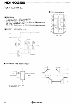HD14025 Datasheet PDF Hitachi -> Renesas Electronics