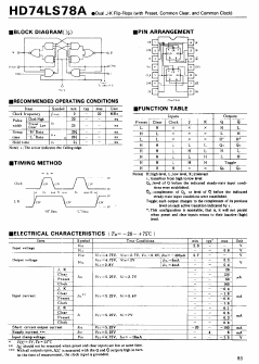 HD74LS78 Datasheet PDF Hitachi -> Renesas Electronics