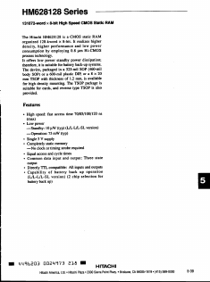 HM628128LR-10 Datasheet PDF Hitachi -> Renesas Electronics