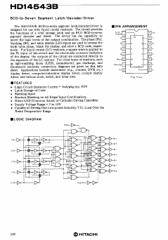 HD14543B Datasheet PDF Hitachi -> Renesas Electronics