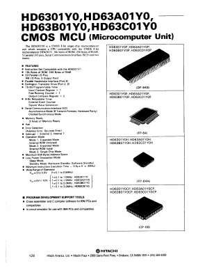 HD63A01Y0CP Datasheet PDF Hitachi -> Renesas Electronics