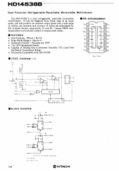 HD14538B Datasheet PDF Hitachi -> Renesas Electronics