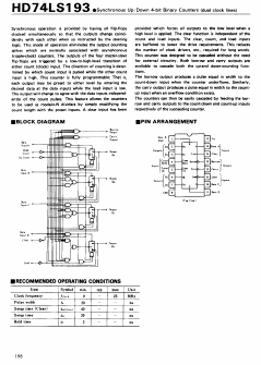 HD74LS193 Datasheet PDF Hitachi -> Renesas Electronics