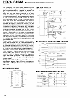 HD74LS163A Datasheet PDF Hitachi -> Renesas Electronics