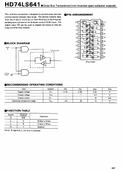 HD74LS641 Datasheet PDF Hitachi -> Renesas Electronics