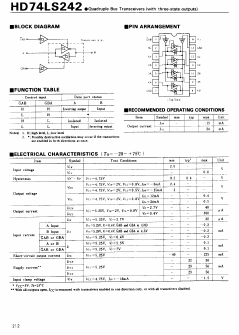 HD74LS242 Datasheet PDF Hitachi -> Renesas Electronics