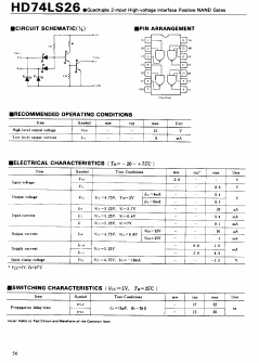 HD74LS26 Datasheet PDF Hitachi -> Renesas Electronics
